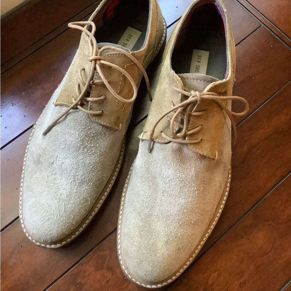 Ben Sherman beige suede Oxford men’s shoes